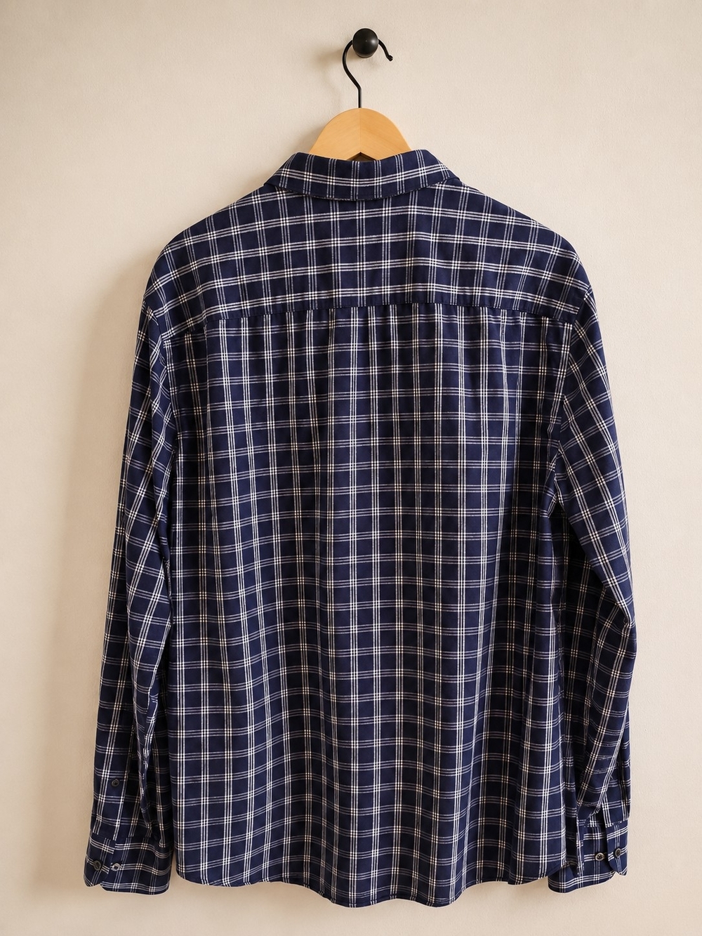 Bugatchi Shaped Comfort Stretch Purple Plaid Button Down Shirt Men's L Cotton - Picture 4 of 9